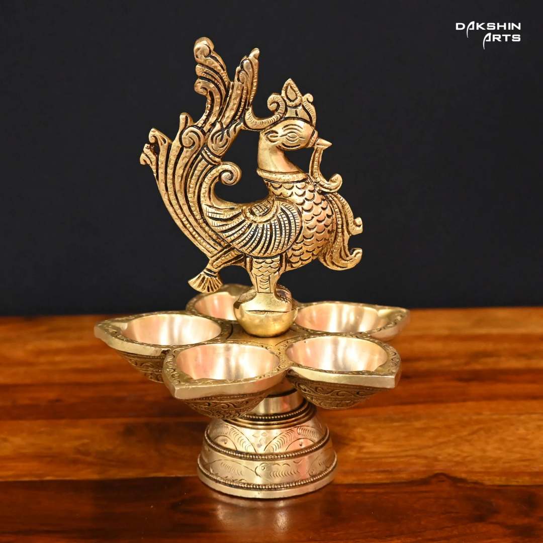 Annam with 5 Diya - Dakshin Arts