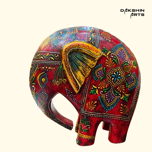 Elephant 8" Hand-painted - Dakshin Arts