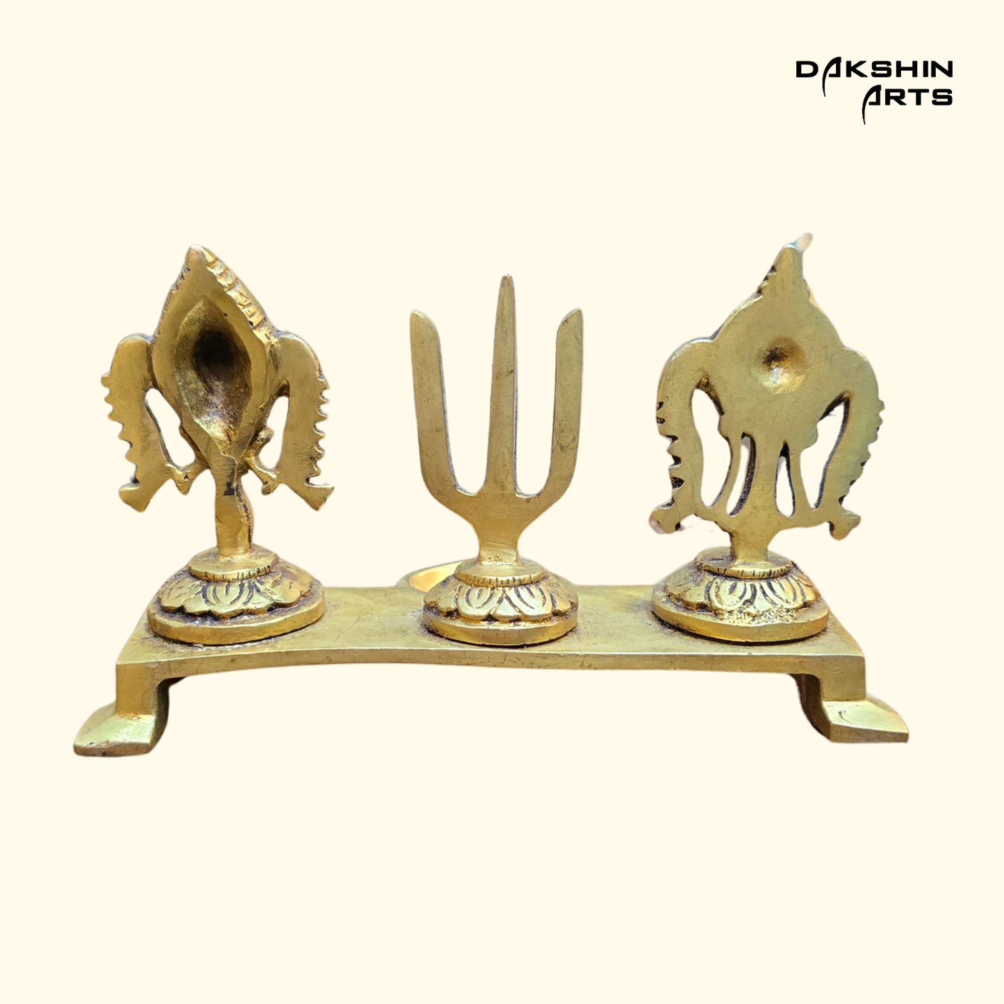 Brass Shankh Chakra Nama Diya