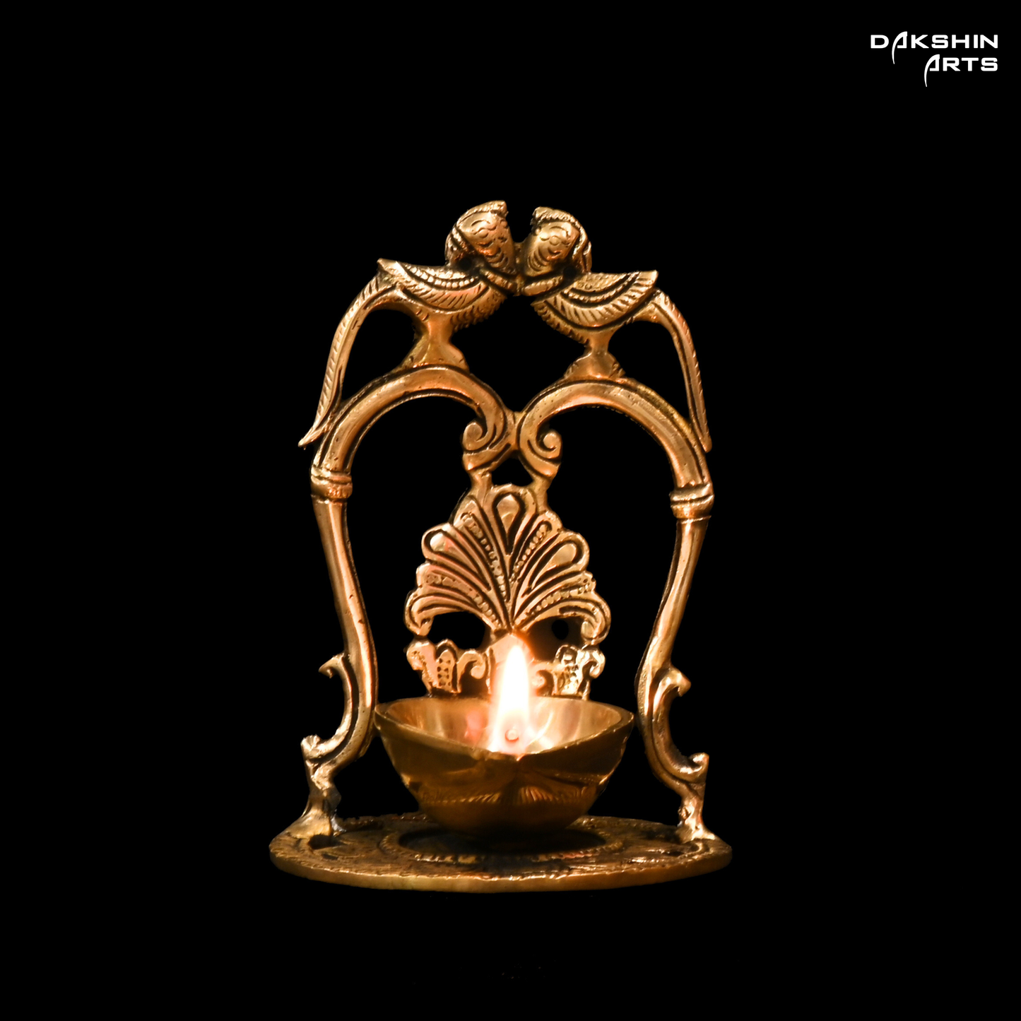 Brass Diya with Annam