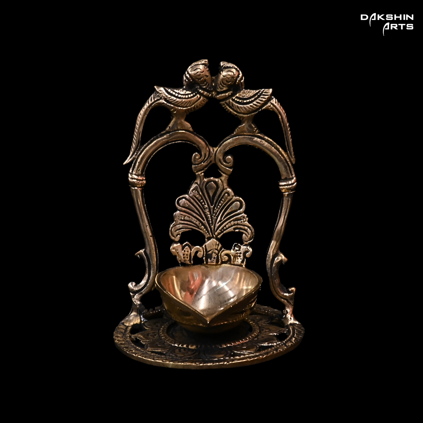 Brass Diya with Annam