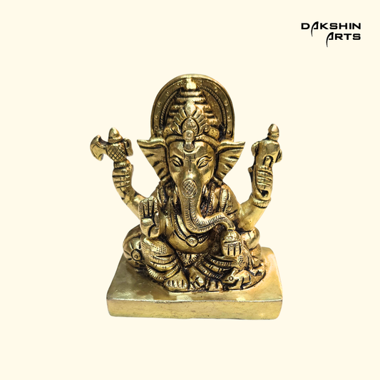 Brass Ganesha 3.75"