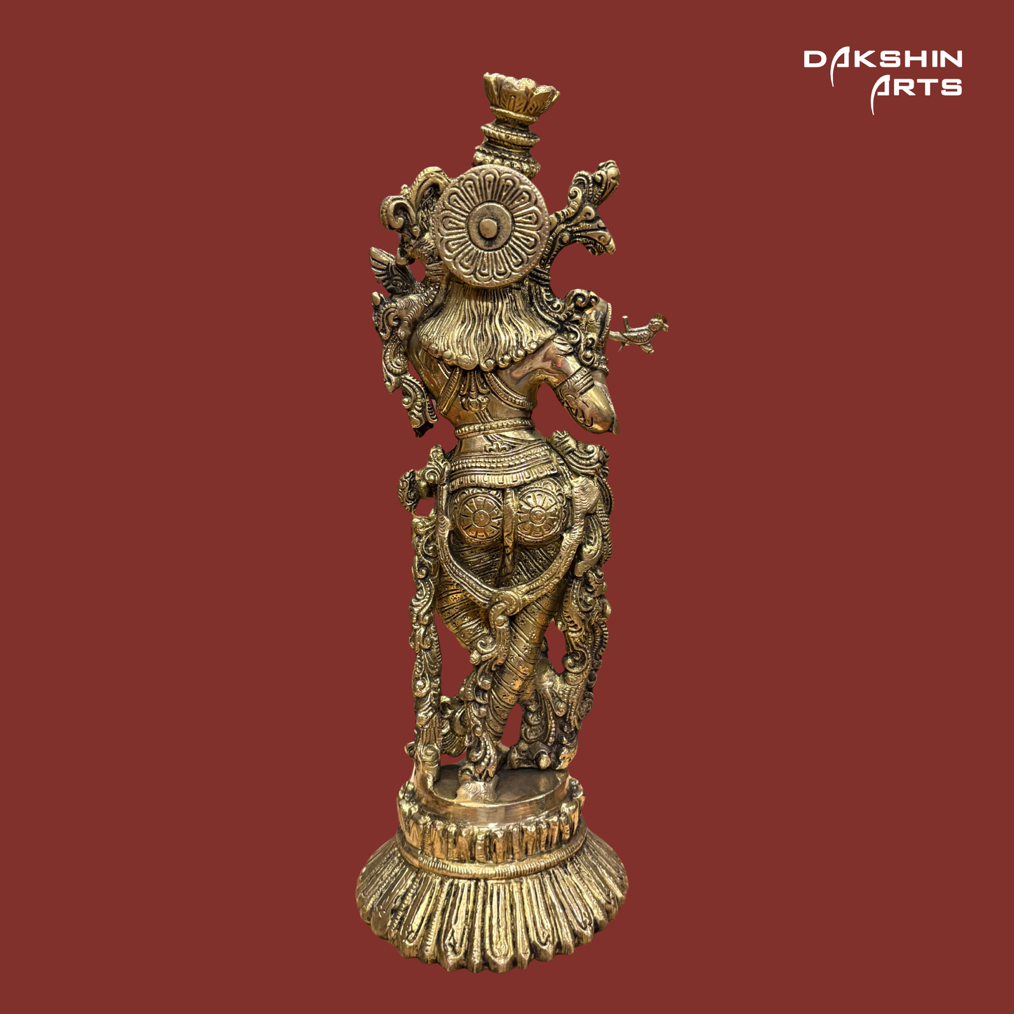 Brass Krishna 14" - Dakshin Arts