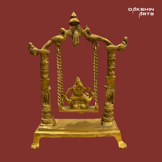 Brass Ganesha with Jhula - Dakshin Arts
