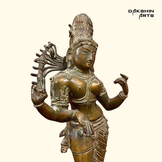 Ardhanareshwar Antique Finish - Dakshin Arts