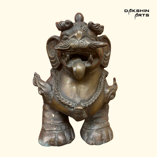 Guardian Lion Antique Finish - Dakshin Arts