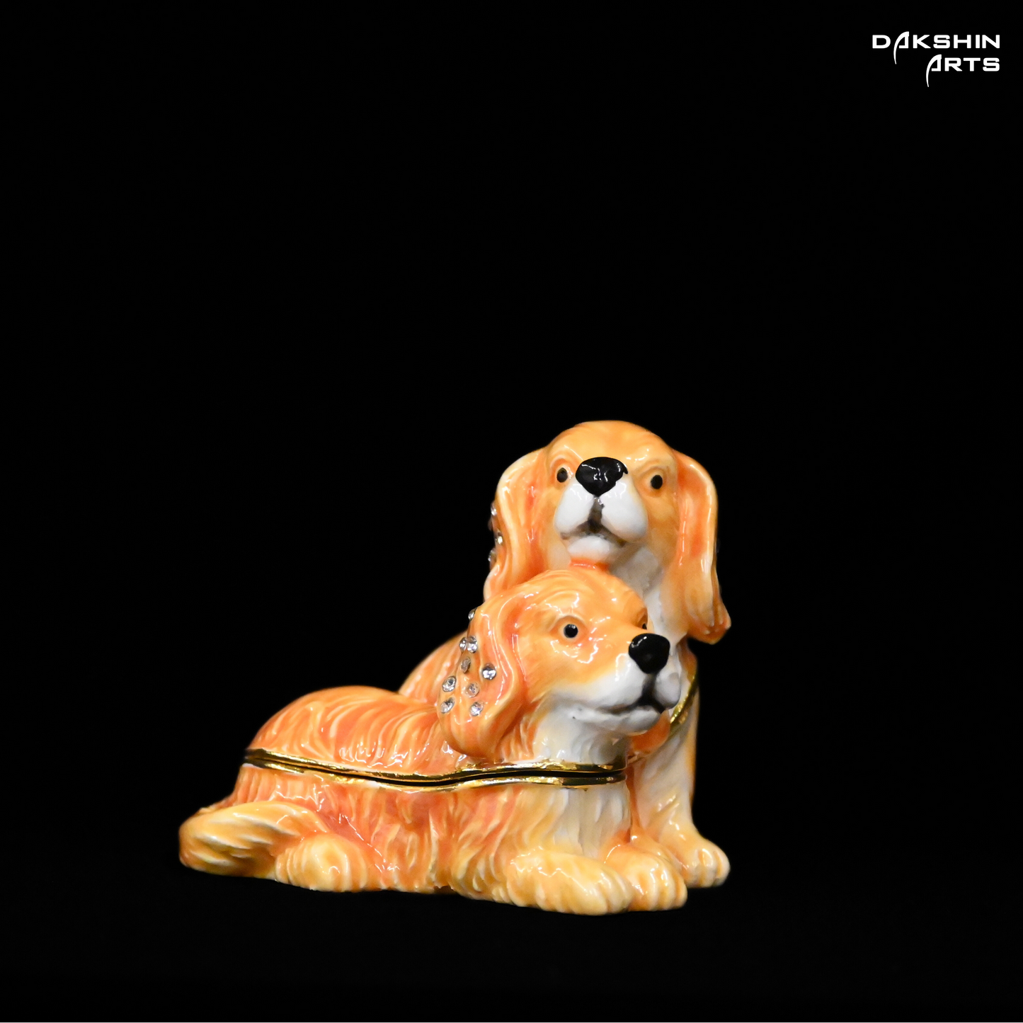 Puppies Enamel Box