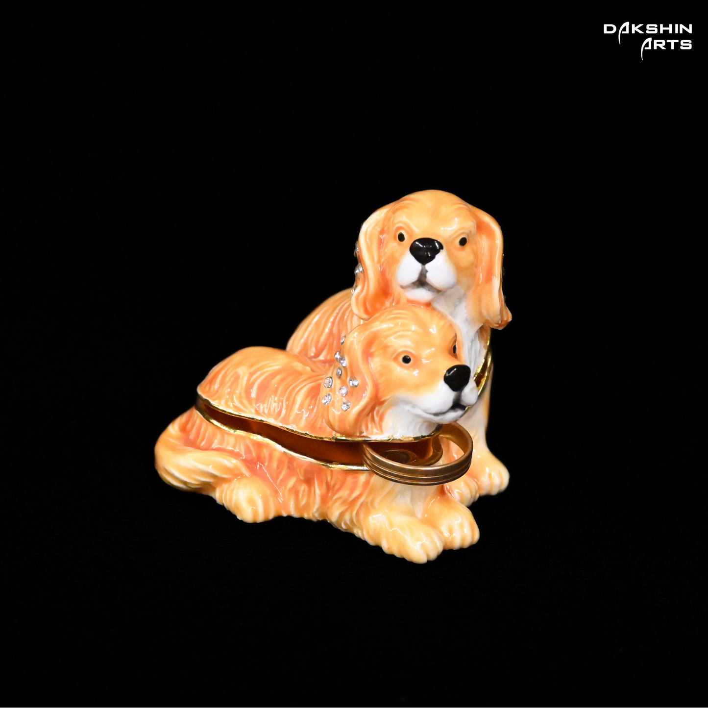 Puppies Enamel Box