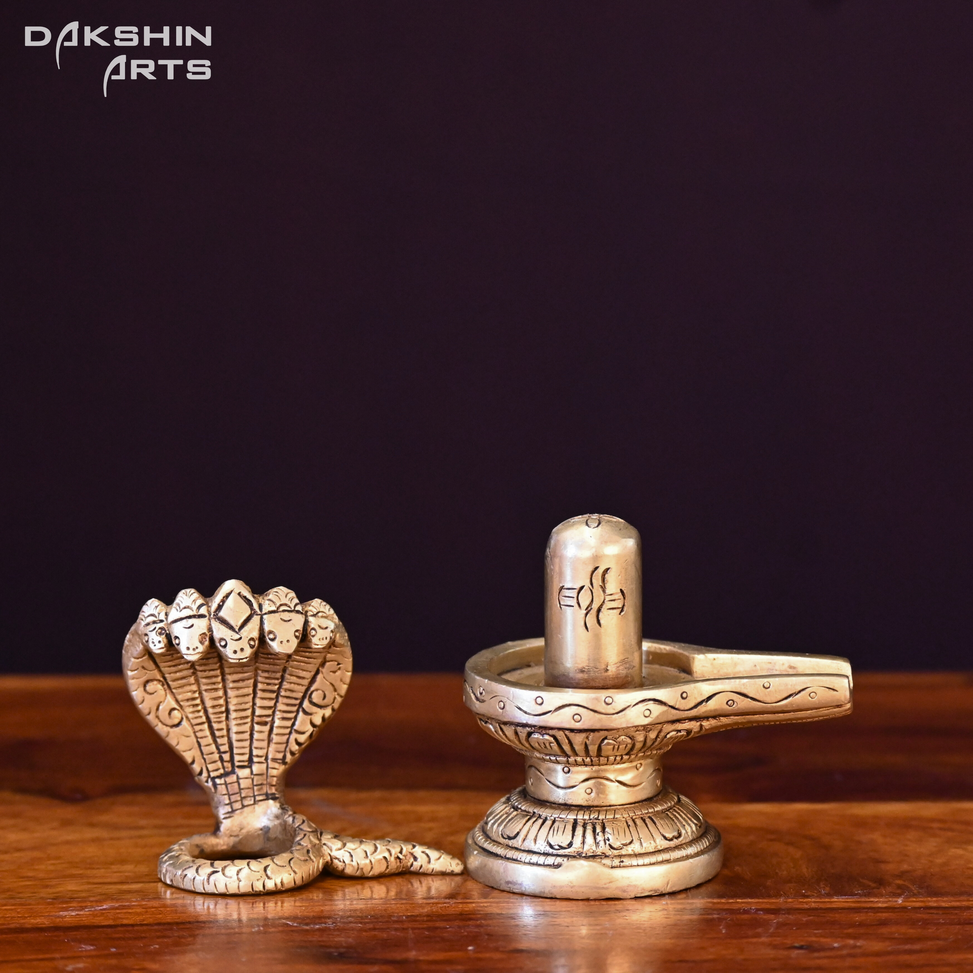 SHIVLING WITH SNAKE - Dakshin Arts