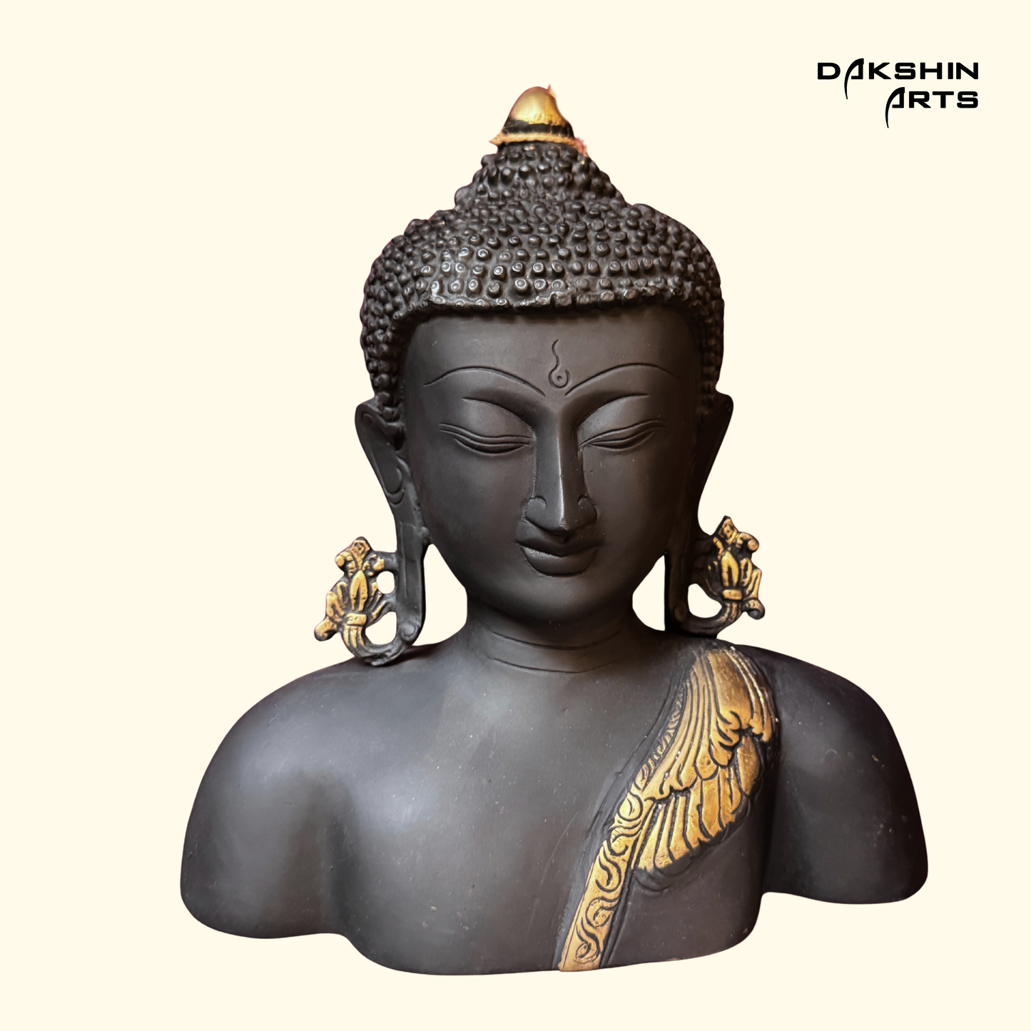 Buddha Bust - Brass