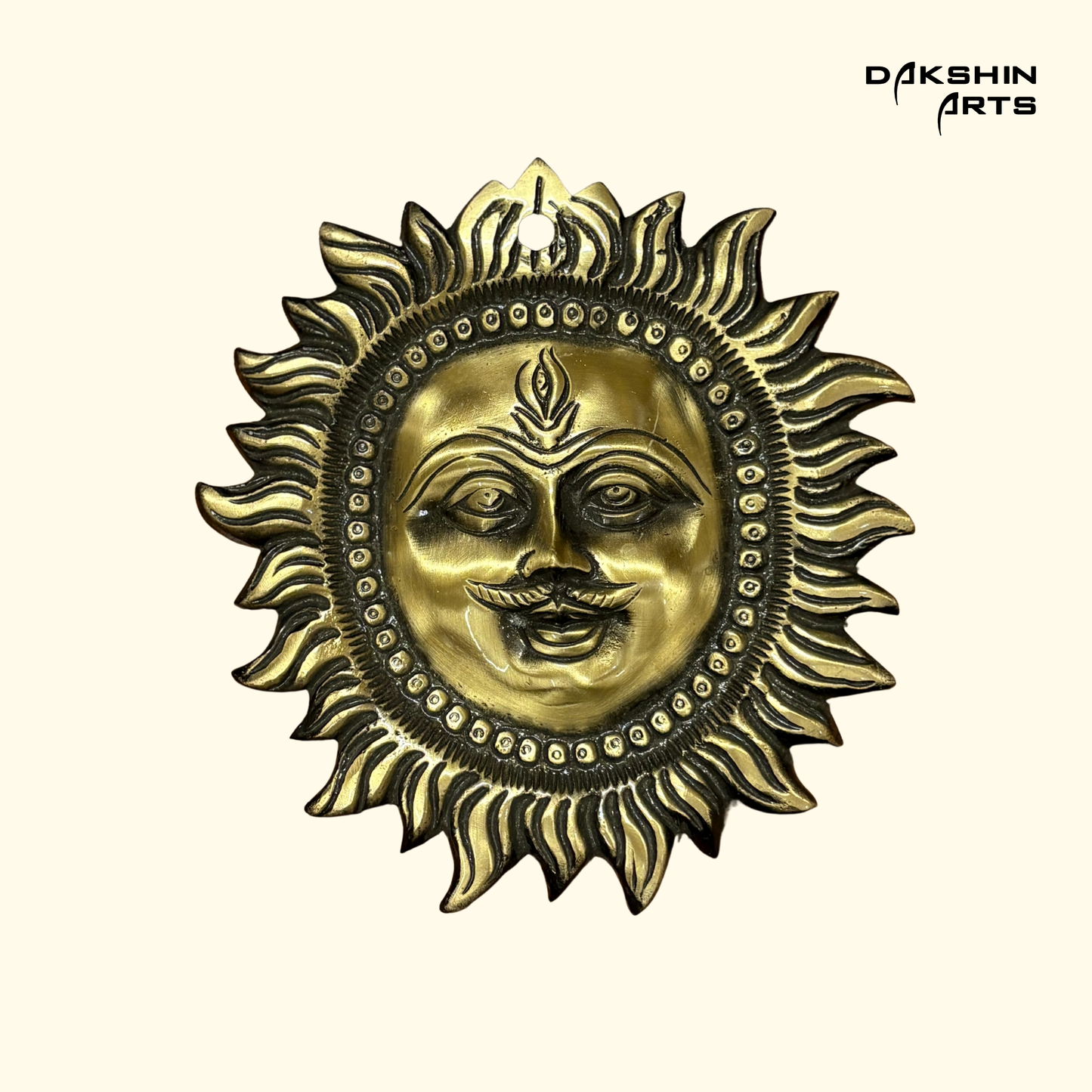 Sun Face Mask - Brass - Dakshin Arts