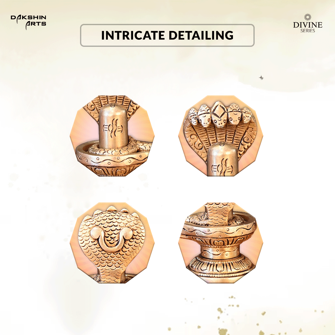 Shivling with Snake - Dakshin Arts