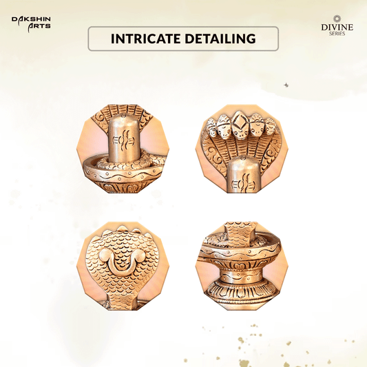 Shivling with Snake - Dakshin Arts