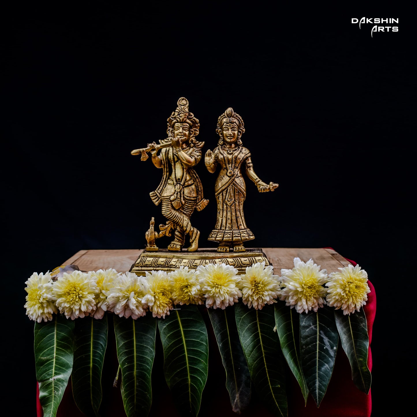 RADHA KRISHNA PAIR WITH BASE GF - Dakshin Arts