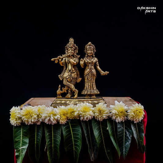 RADHA KRISHNA PAIR WITH BASE GF - Dakshin Arts