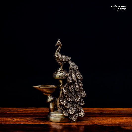 PEACOCK DIYA - Dakshin Arts