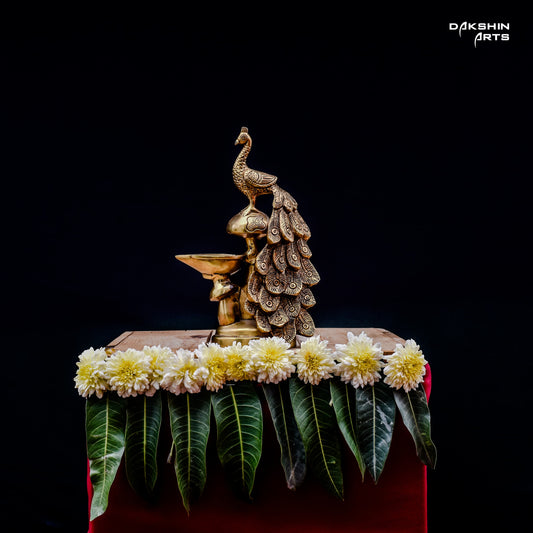 PEACOCK DIYA - Dakshin Arts