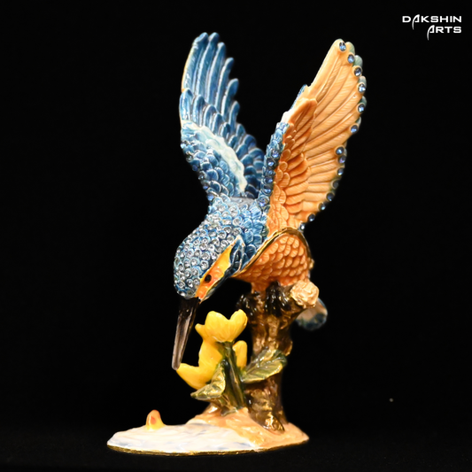 Kingfisher Enamel Box