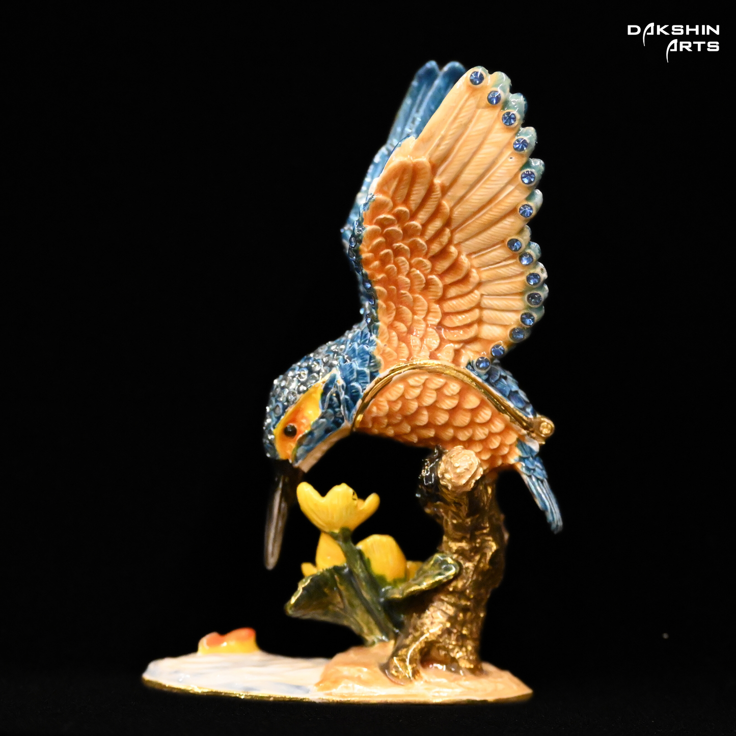 Kingfisher Enamel Box