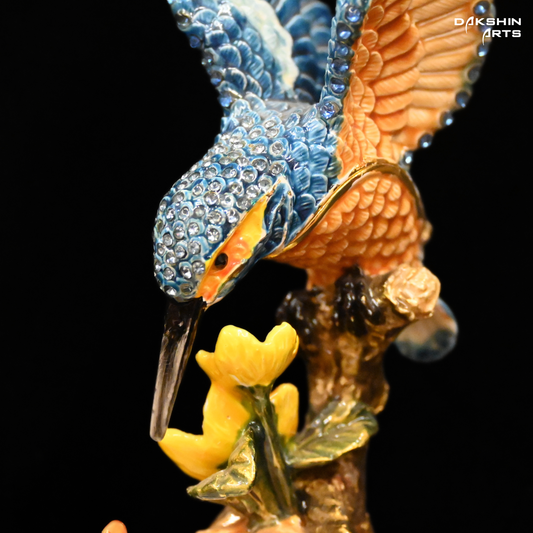 Kingfisher Enamel Box