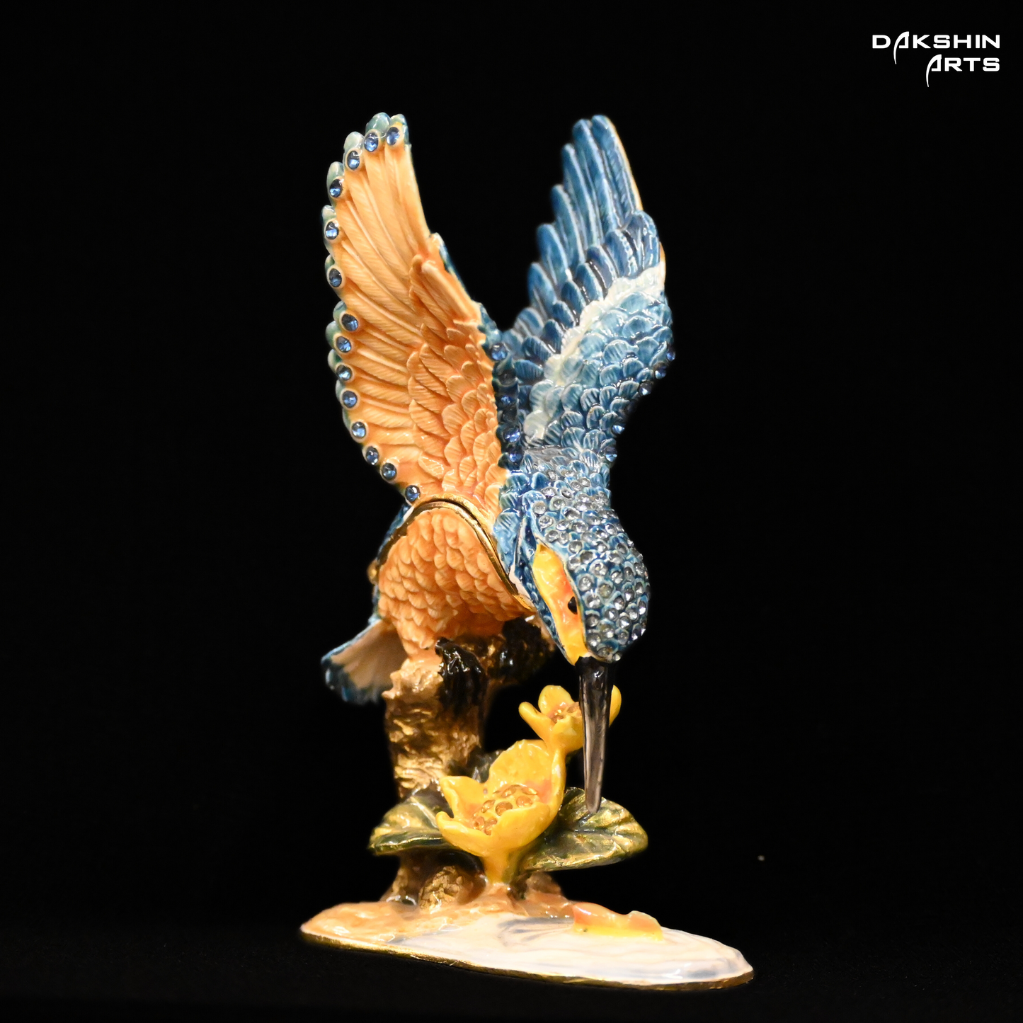 Kingfisher Enamel Box