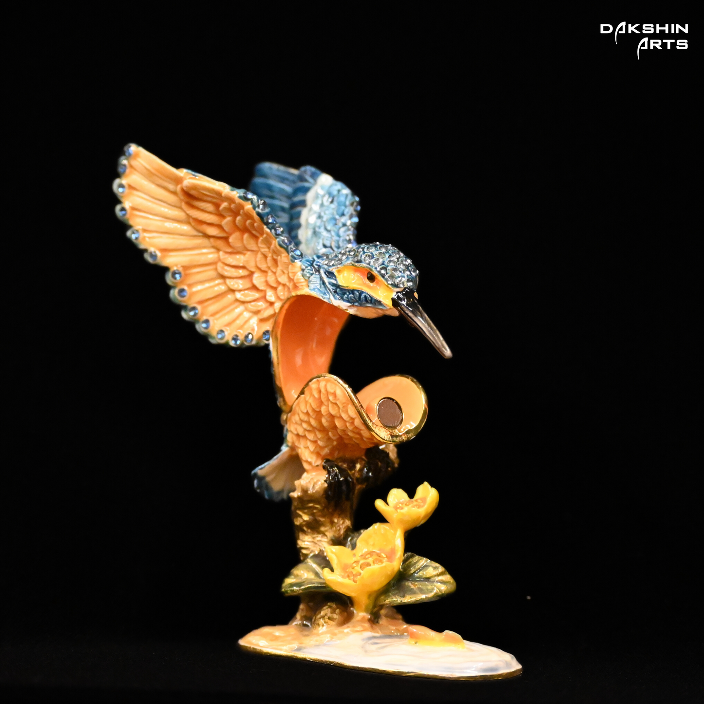 Kingfisher Enamel Box