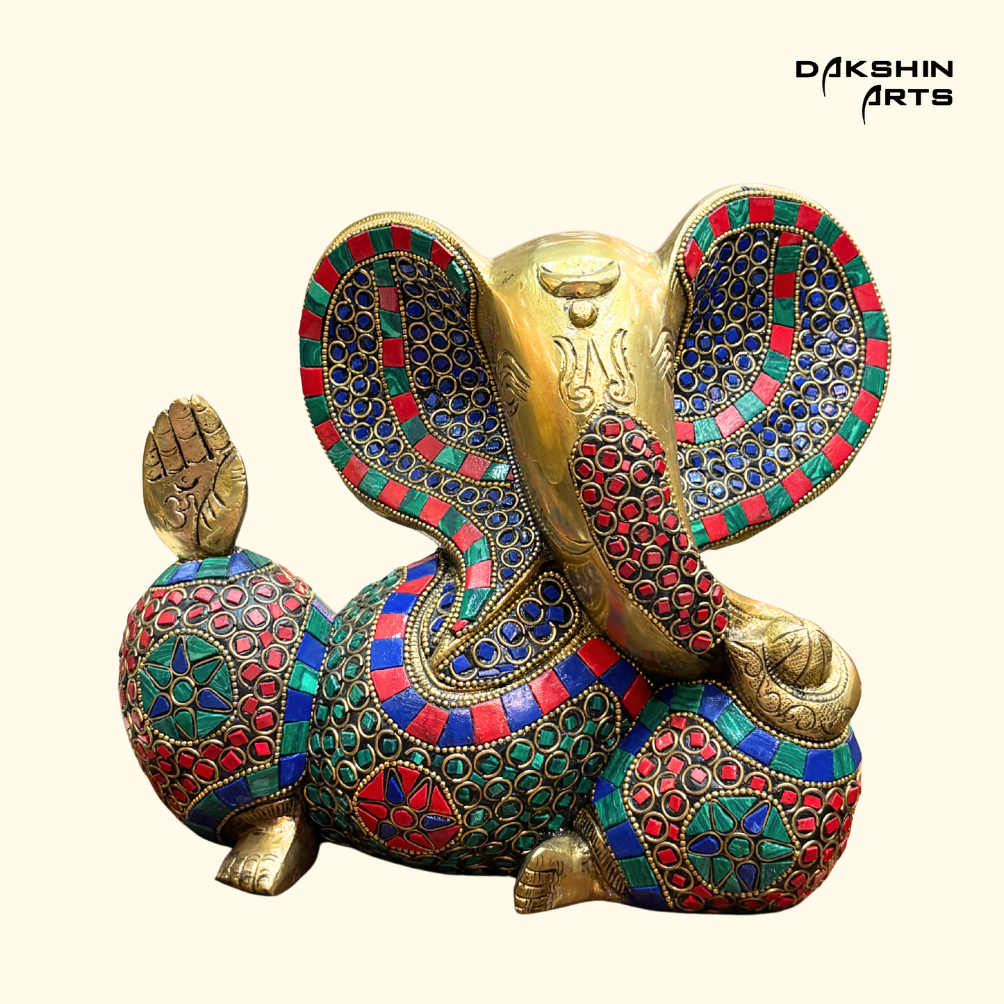 Big Ear Ganesha 9"- Stonework
