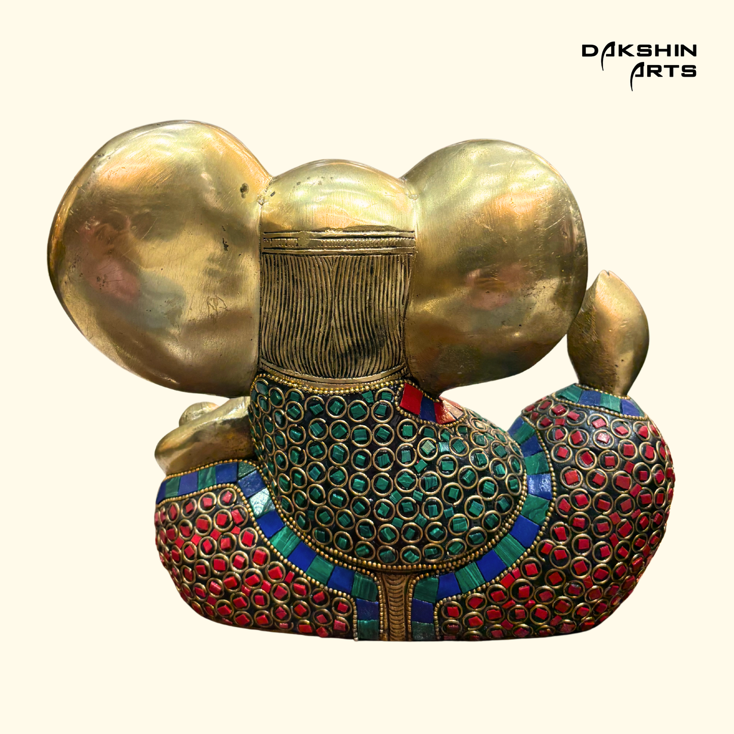 Big Ear Ganesha 9"- Stonework