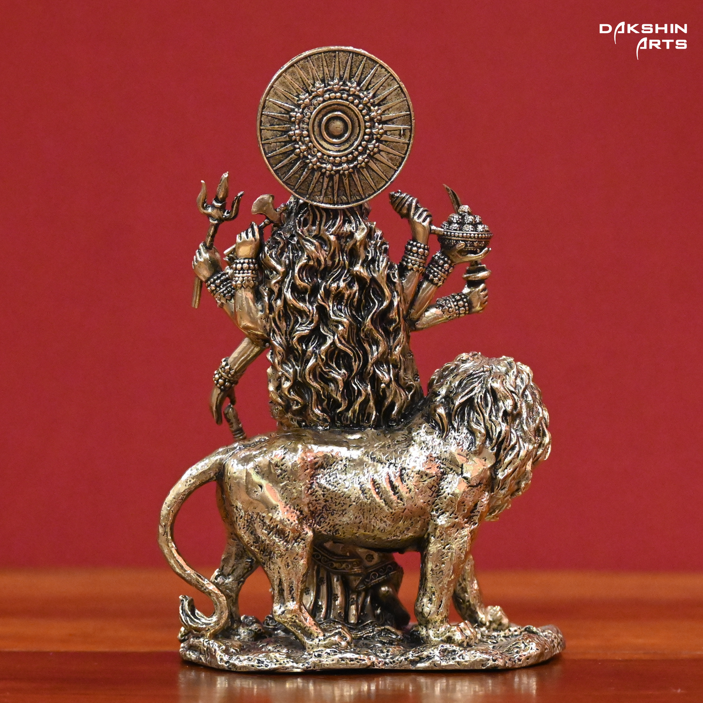 Standing Durga with Lion - Fine