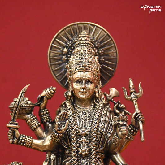 Standing Durga with Lion - Fine