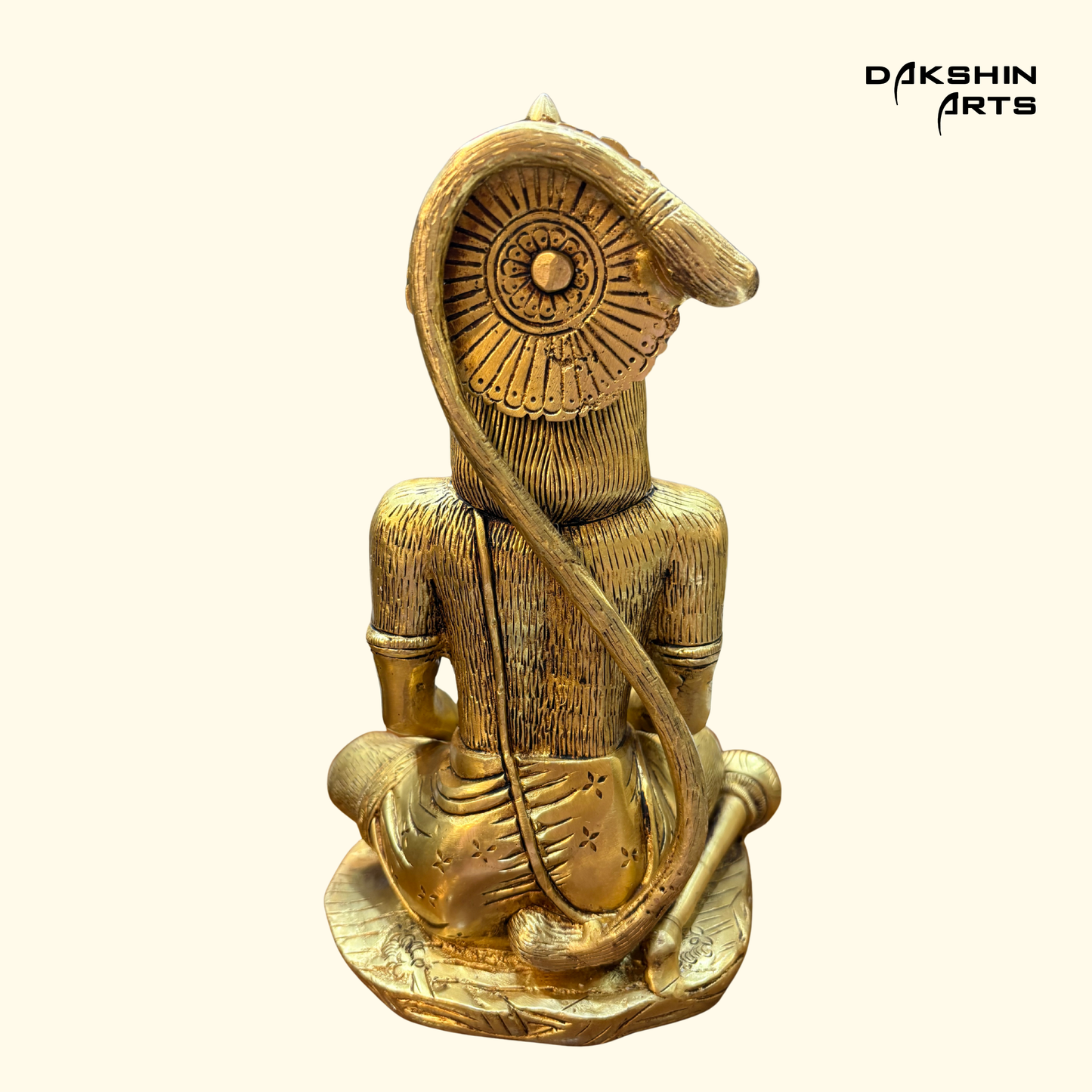 Hanuman Sitting 8" - Brass