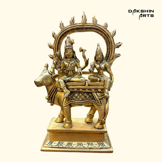 Shiv Parvati On Nandi 9"