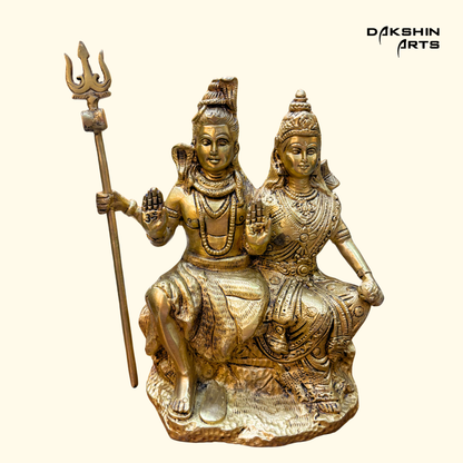 Shiv Parvati Sitting 9"