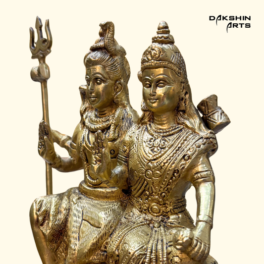 Shiv Parvati Sitting 9"