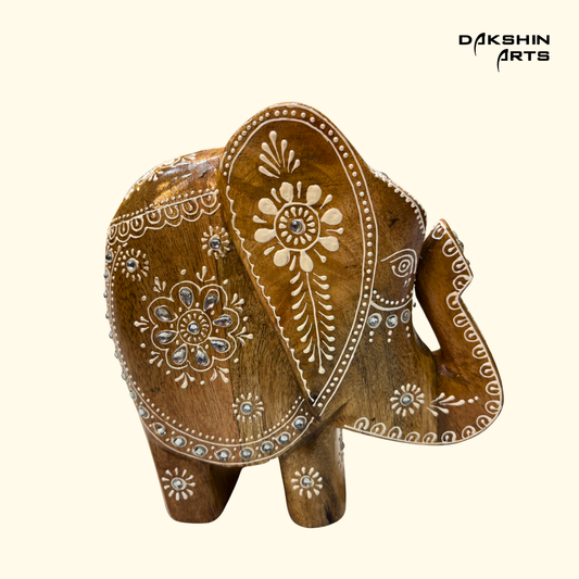 Modern Elephant - Hand painted - Dakshin Arts