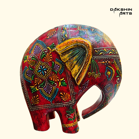 Elephant 8" Hand-painted - Dakshin Arts