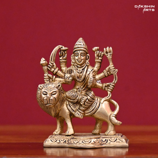 Durga with Base 4"