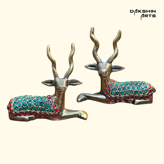 Brass Deer Pair 4.5"