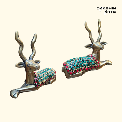 Brass Deer Pair 4.5"