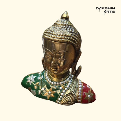 Brass Buddha Bust