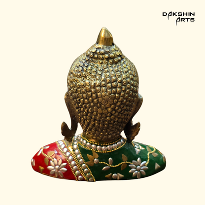 Brass Buddha Bust