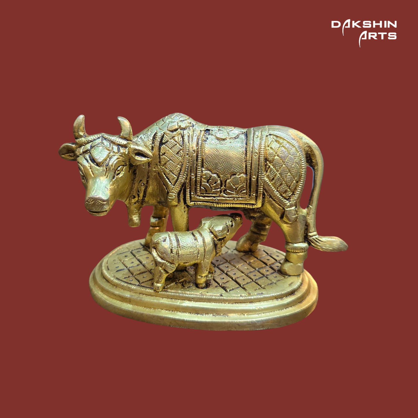 Brass Cow & Calf