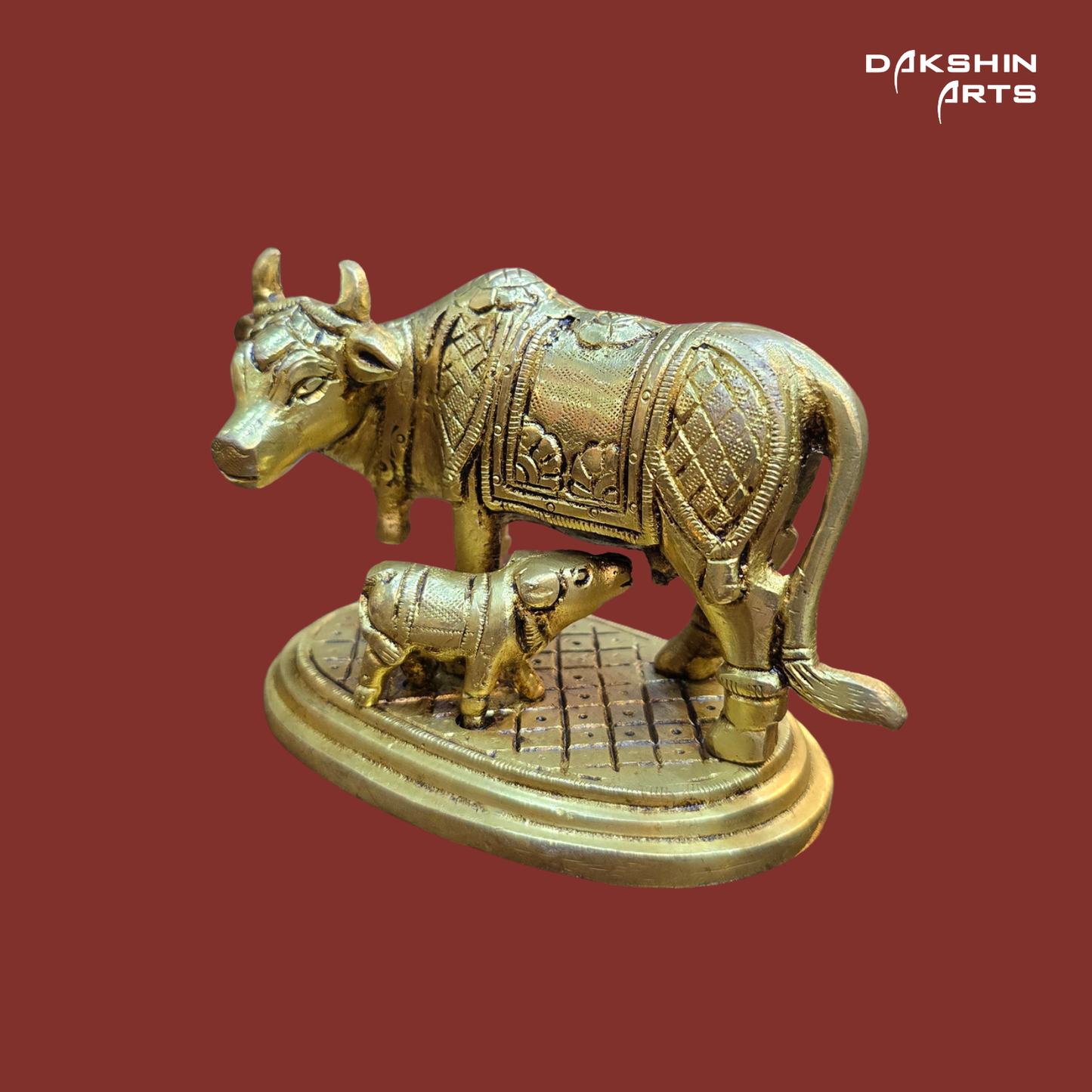Brass Cow & Calf