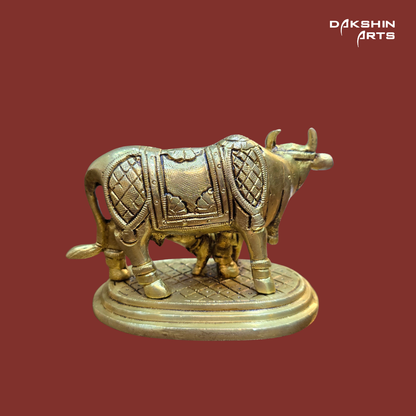 Brass Cow & Calf