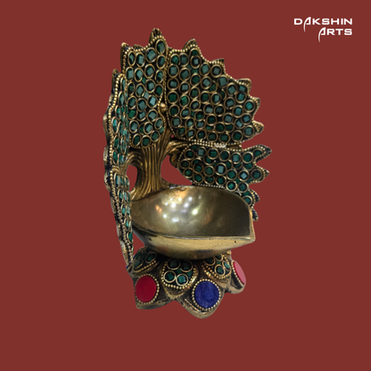 Brass Banyan Tree Diya