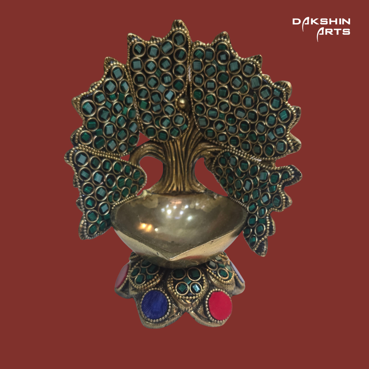 Brass Banyan Tree Diya