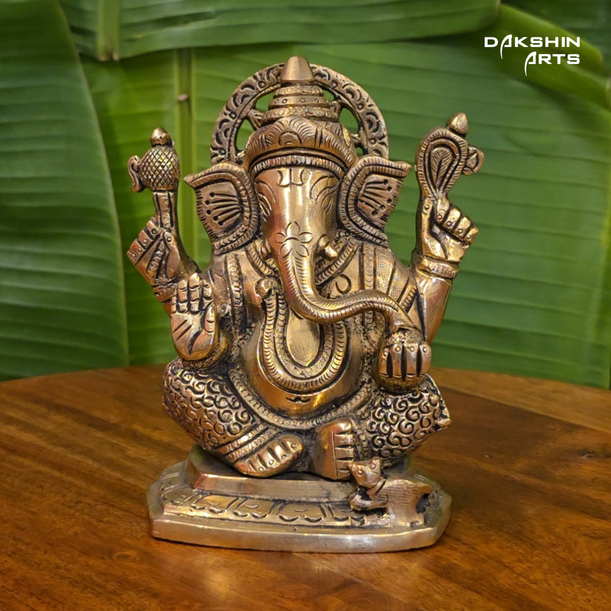 Brass Ganesha 5.25"