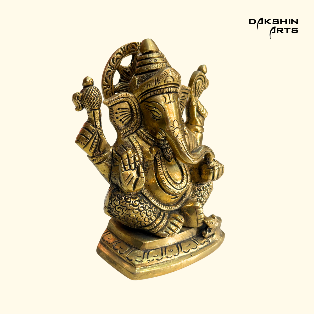 Brass Ganesha 5.25"