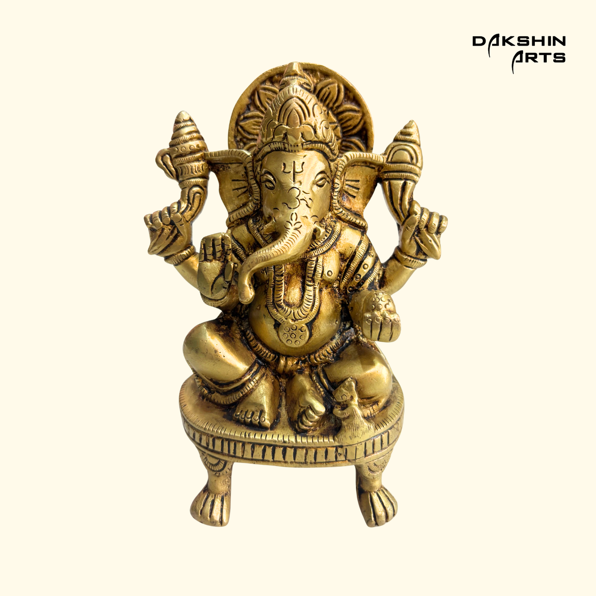 Brass Ganesha 5.75"