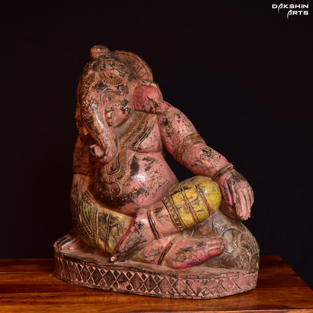 GANESHA - WOOD - Dakshin Arts